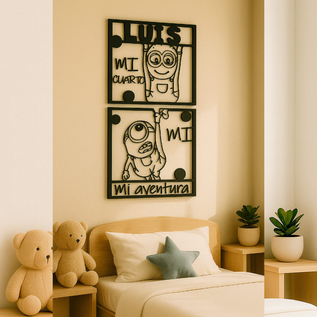 Aventura en Minion | Cuadro Infantil Personalizado