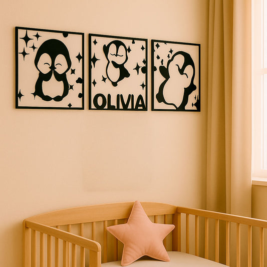 Arte Pingüi para Pared | Decora su mundo