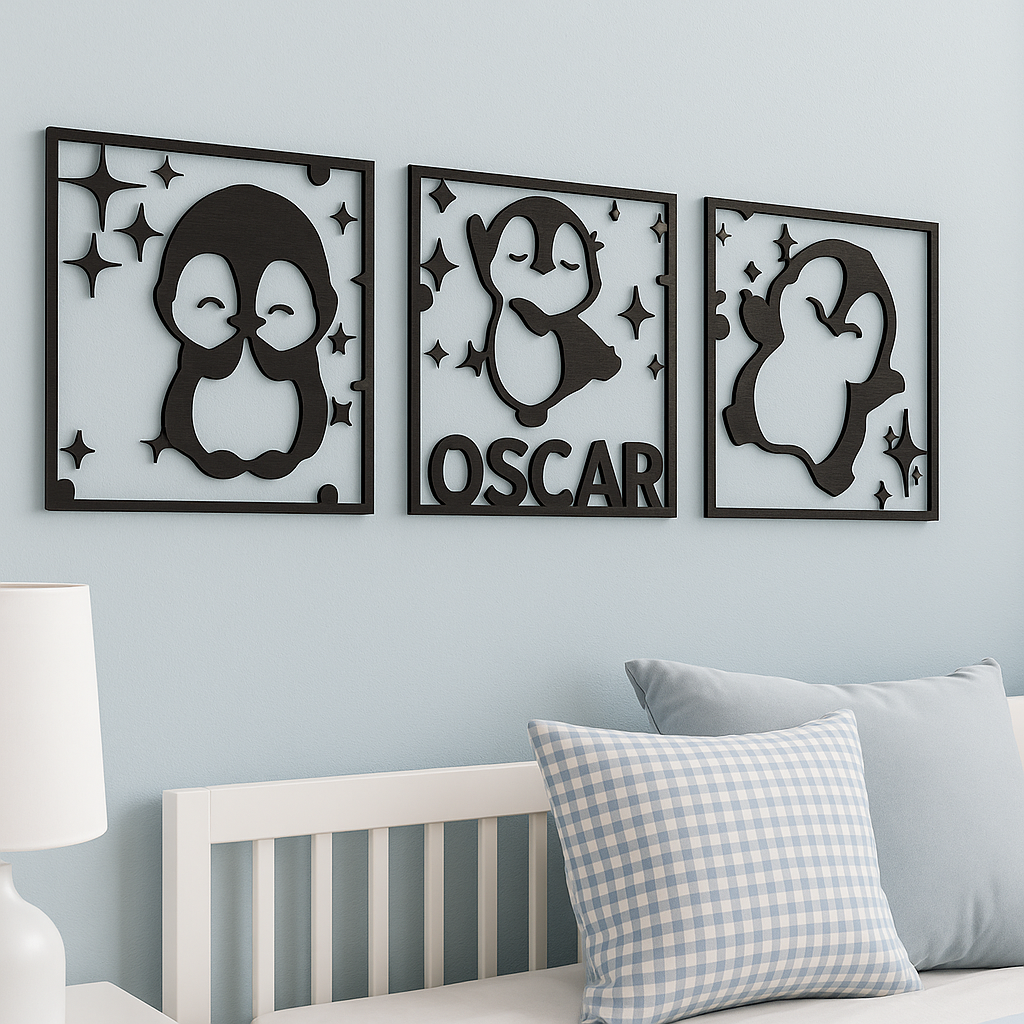Arte Pingüi para Pared | Decora su mundo