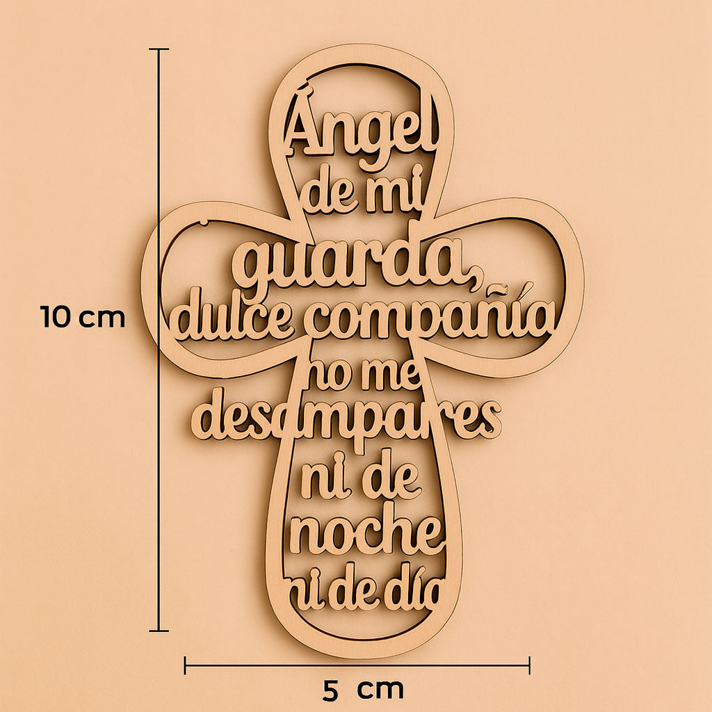 Pack 10 Unidades | Cruz Oración Ángel de la Guarda