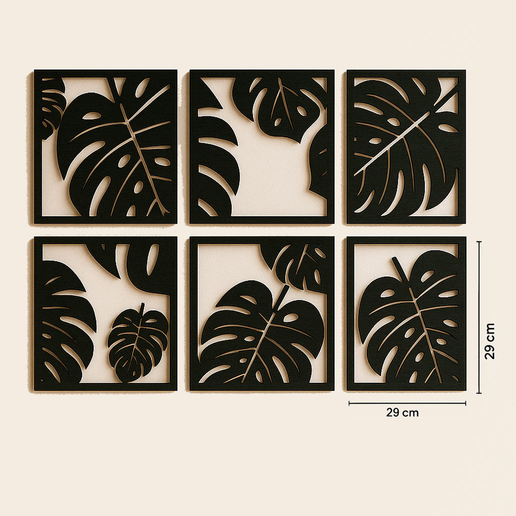 Cuadros de Hojas Monstera | Decoración Botánica Moderna