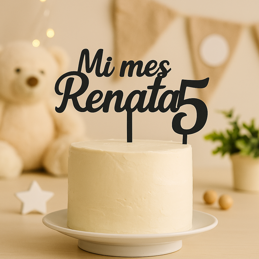 Topper Personalizable y Números | Para Niño o Niña