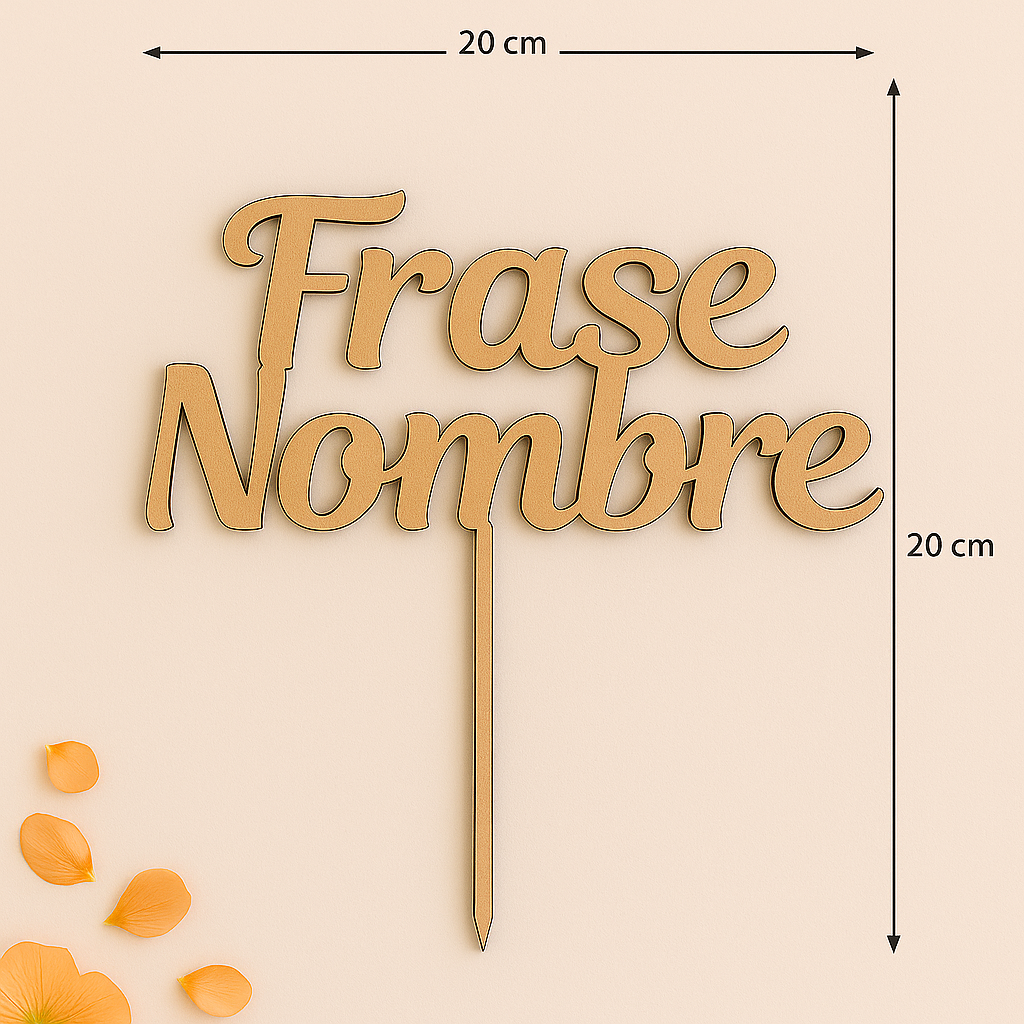 Topper Personalizable y Números | Para Niño o Niña