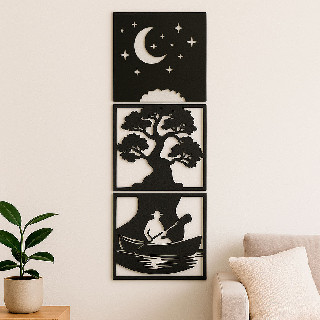 Tríptico Minimalista | Arte que Inspira y Acompaña
