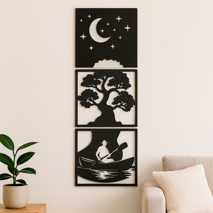 Tríptico Minimalista | Arte que Inspira y Acompaña