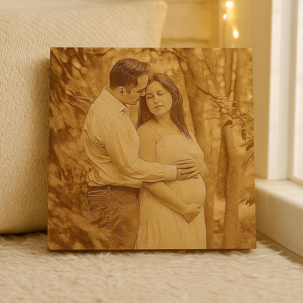 El Amor Antes de Nacer | Cuadro con Foto de Embarazo