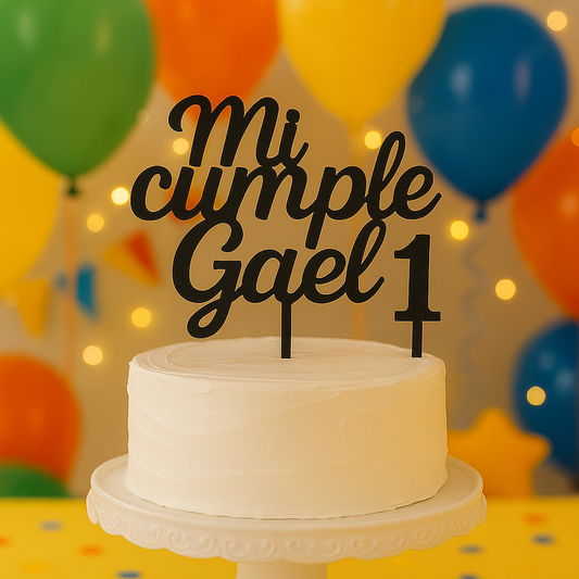 Topper Personalizable y Números | Para Niño o Niña