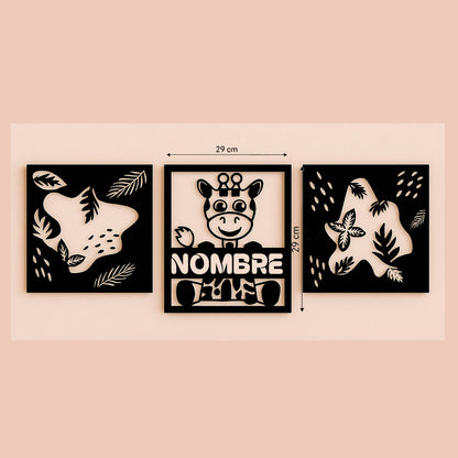 Mini Safari Personalizado | Arte para Niños